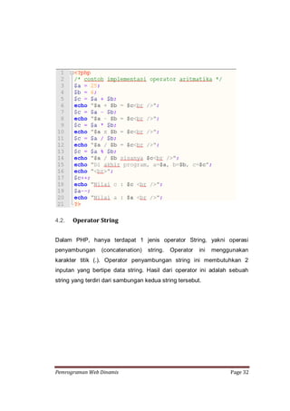 Pemrograman Web Dinamis | PDF