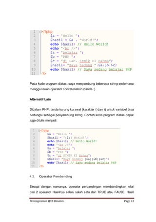 Pemrograman Web Dinamis | PDF