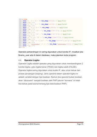 Pemrograman Web Dinamis | PDF