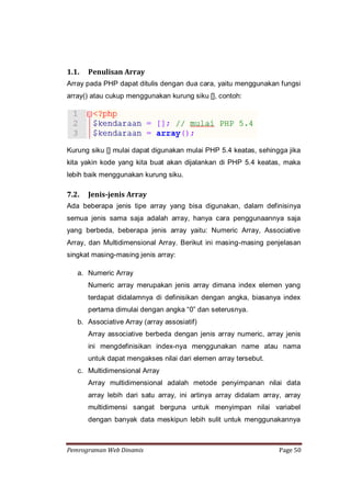 Pemrograman Web Dinamis | PDF