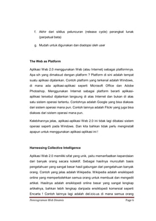 Pemrograman Web Dinamis | PDF