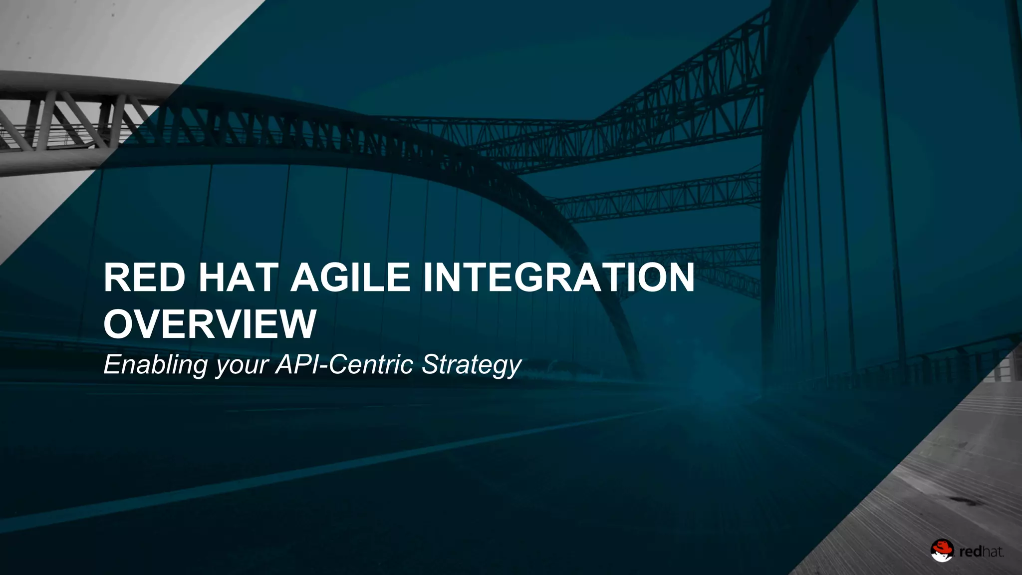 RED HAT AGILE INTEGRATION
OVERVIEW
Enabling your API-Centric Strategy
 