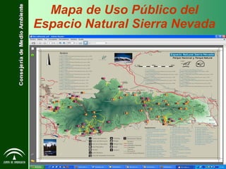 Mapa de Uso Público del Espacio Natural Sierra Nevada 