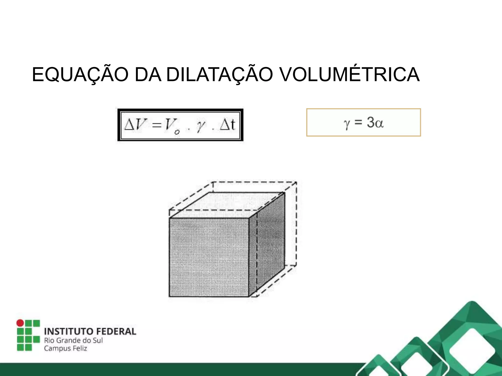 Dilatacao térmica volumetrica | PPT