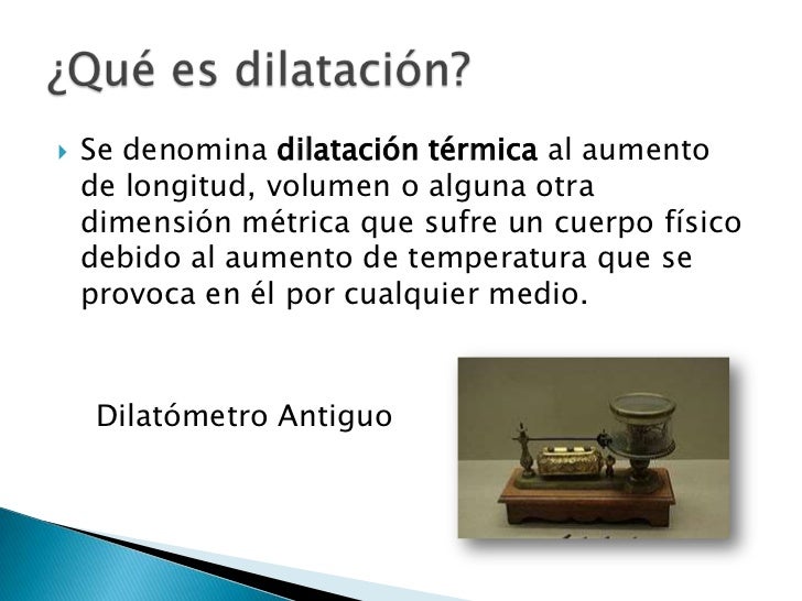Dilatación de los Metales