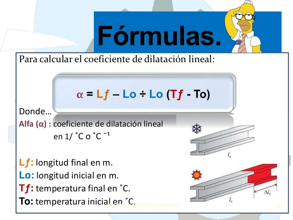 Dilatación térmica lineal, superficial y volumétrica. Dilatación térmica lineal, superficial y volumétrica.