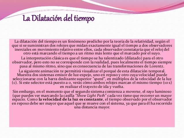 Dilatacion del tiempo 01
