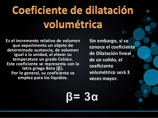 Dilatacion volumetrica
