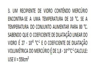 Dilatação dos líquidos