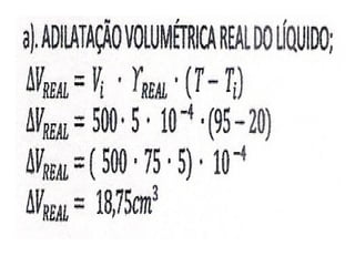 Dilatação dos líquidos