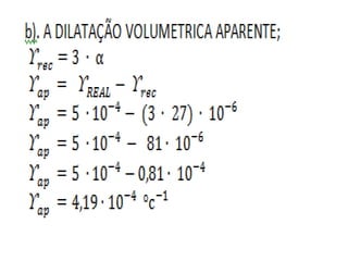 Dilatação dos líquidos