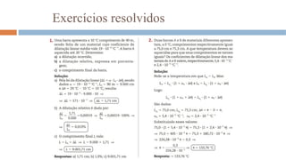 Exercícios resolvidos
 