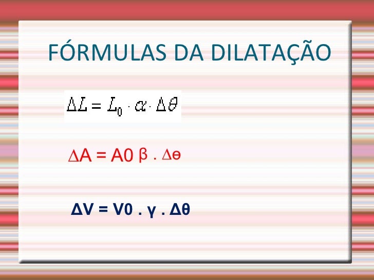 Dilatação térmica aula