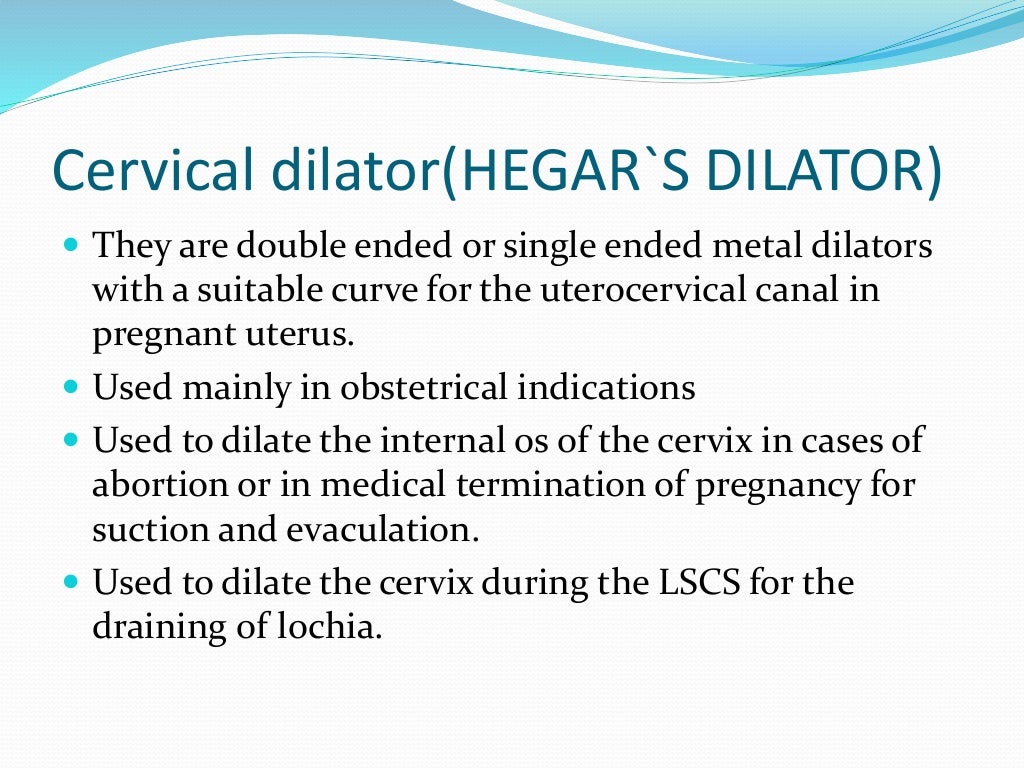 Dilatation and curettage