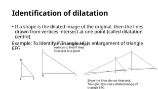 Dilation transformation for Class 8 geometry pptx | PPTX