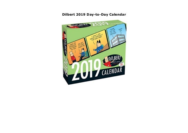 Dilbert 2019 Day To Day Calendar