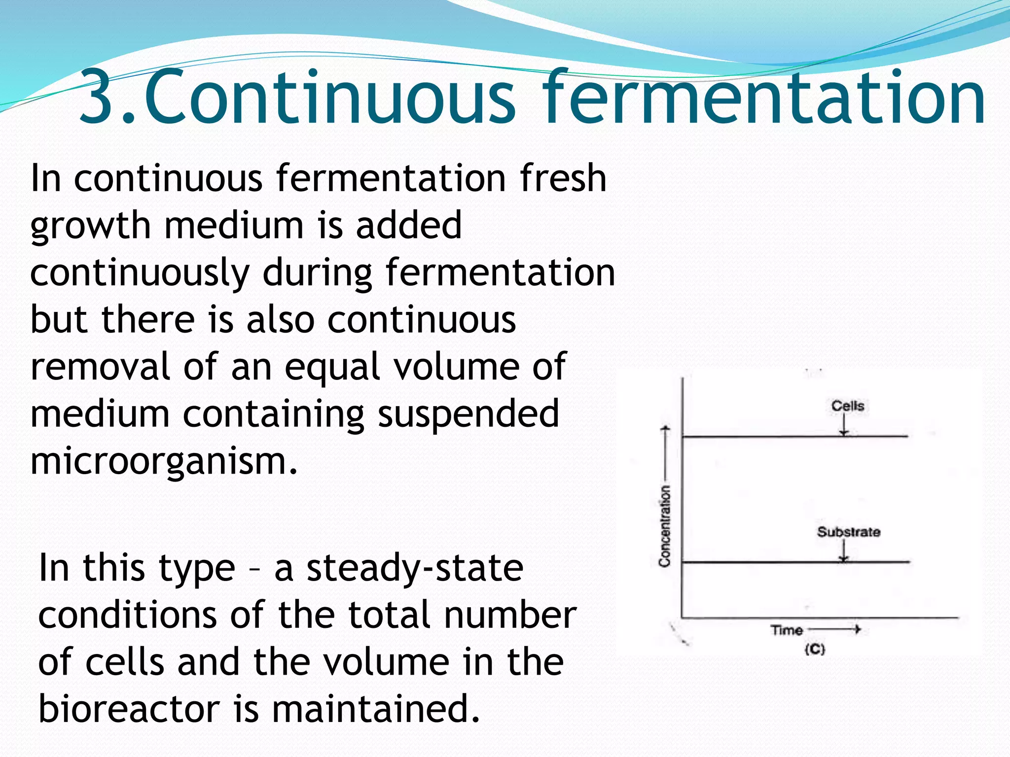 Continuous Fermentation Process Example microbial culture and its growth kinetics | PPTX