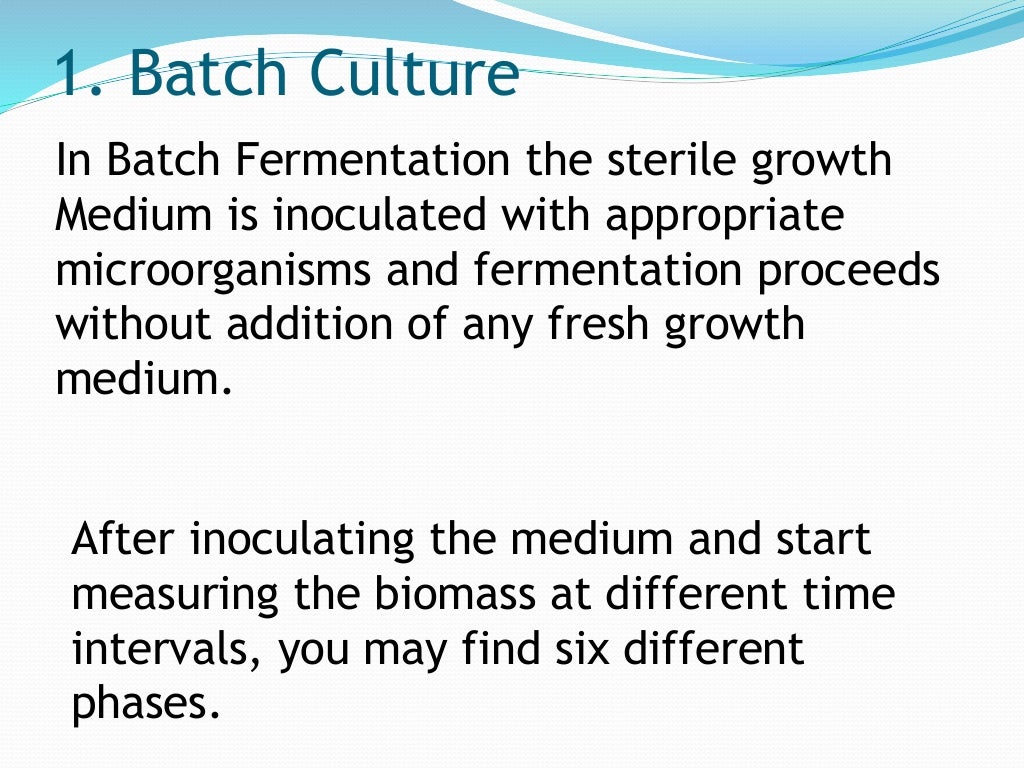 microbial culture and its growth