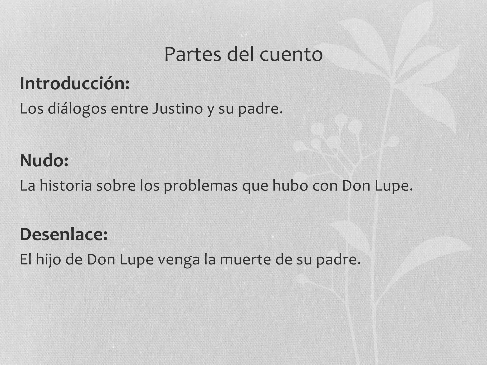 Elementos contextuales e intertextuales del cuento: Diles que no me