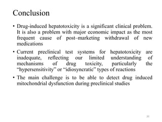 Drug induced hepatotoxicity and its regulatory implications | PPTX