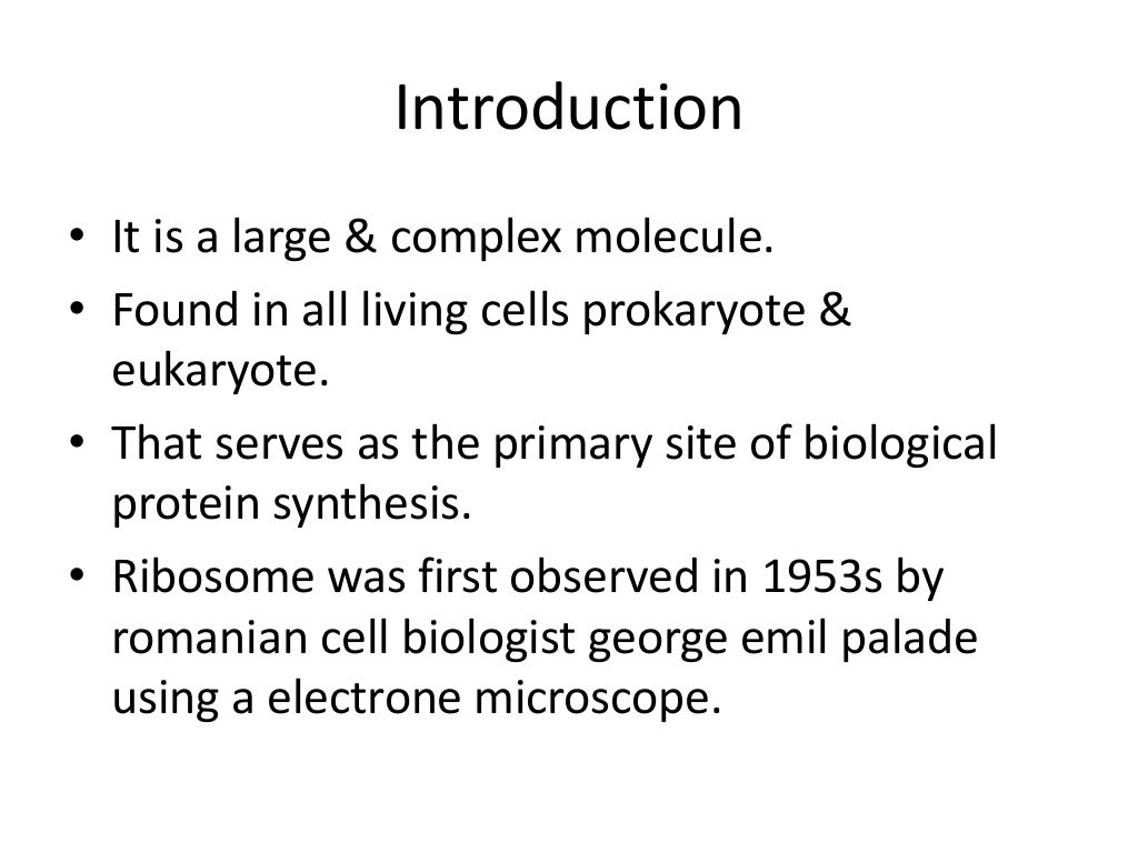 Ribosomes