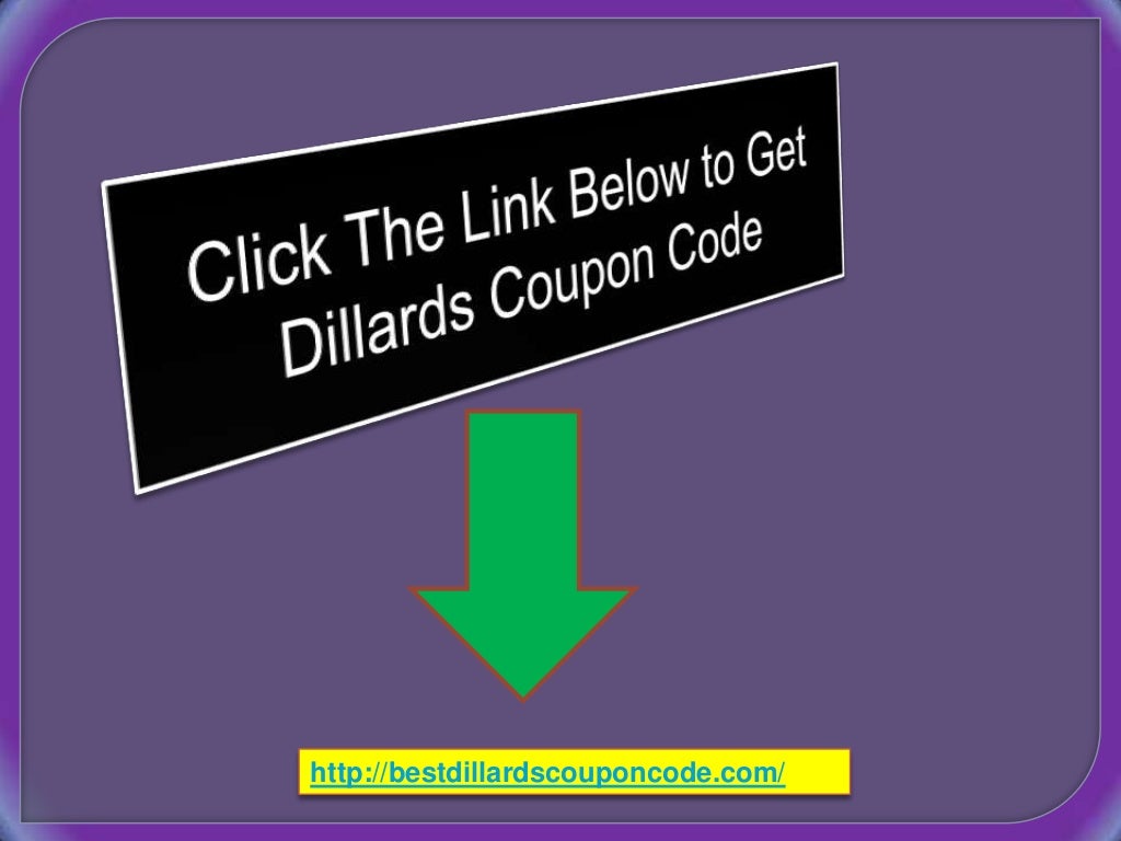 Dillards coupon code