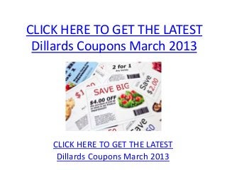 Dillards coupon dec 2016