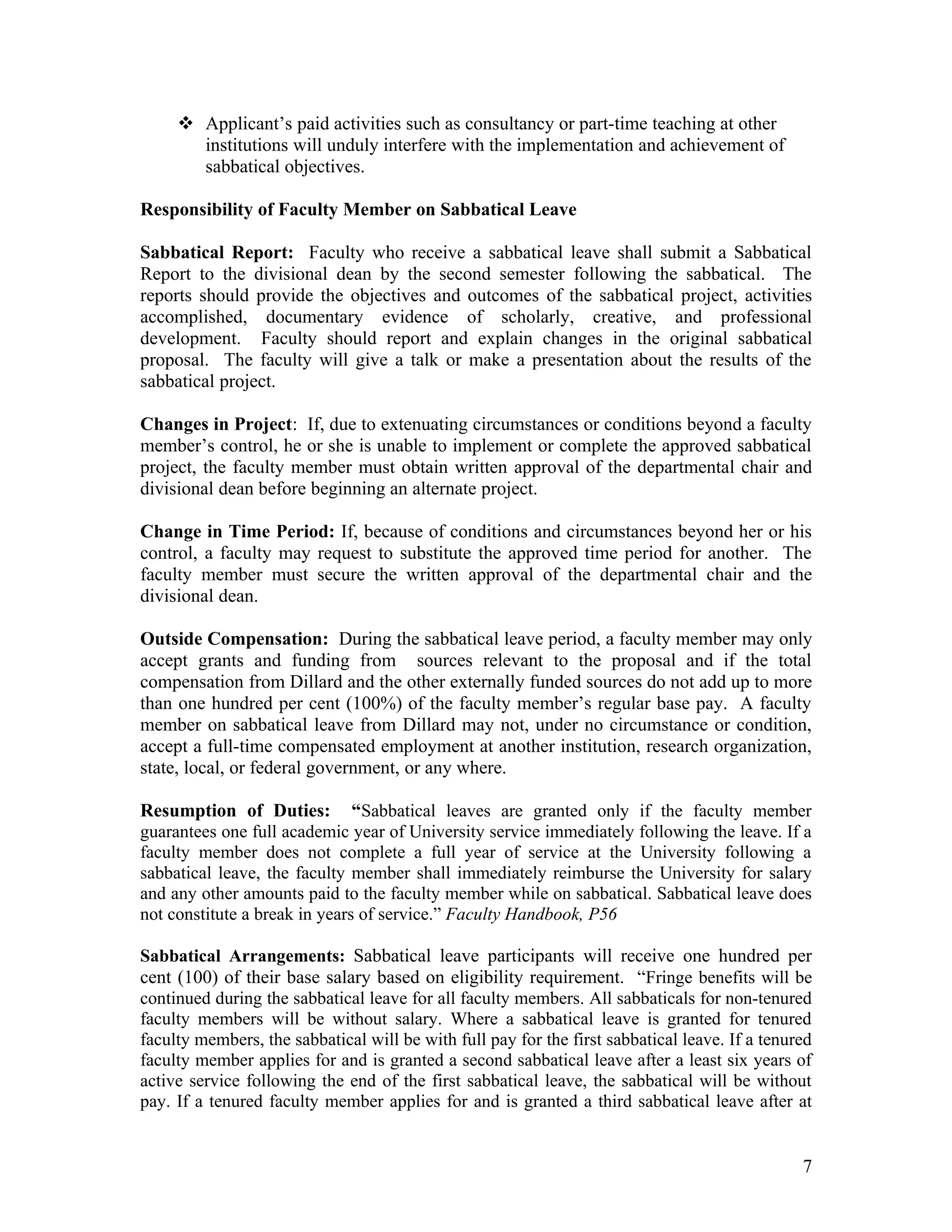 Dillard University CTLAT Sabbatical Application Feb15, 2012