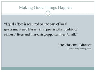 Access and the Digital Divide.