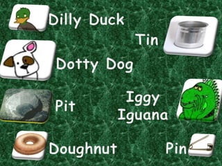 Dilly Duck Tin   Dotty Dog Iggy Iguana Pit  Doughnut  Pin    