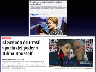 Parlamento de Brasil Suspende a Presidenta Dilma Rousseff