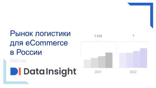 Рынок логистики
для eCommerce
в России
2022 год
 