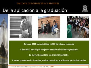 DIÁLOGOS DE SABERES EN LAS REGIONES


De la aplicación a la graduación




                                               ...