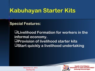 Livelihood Program from DOLE | PPT