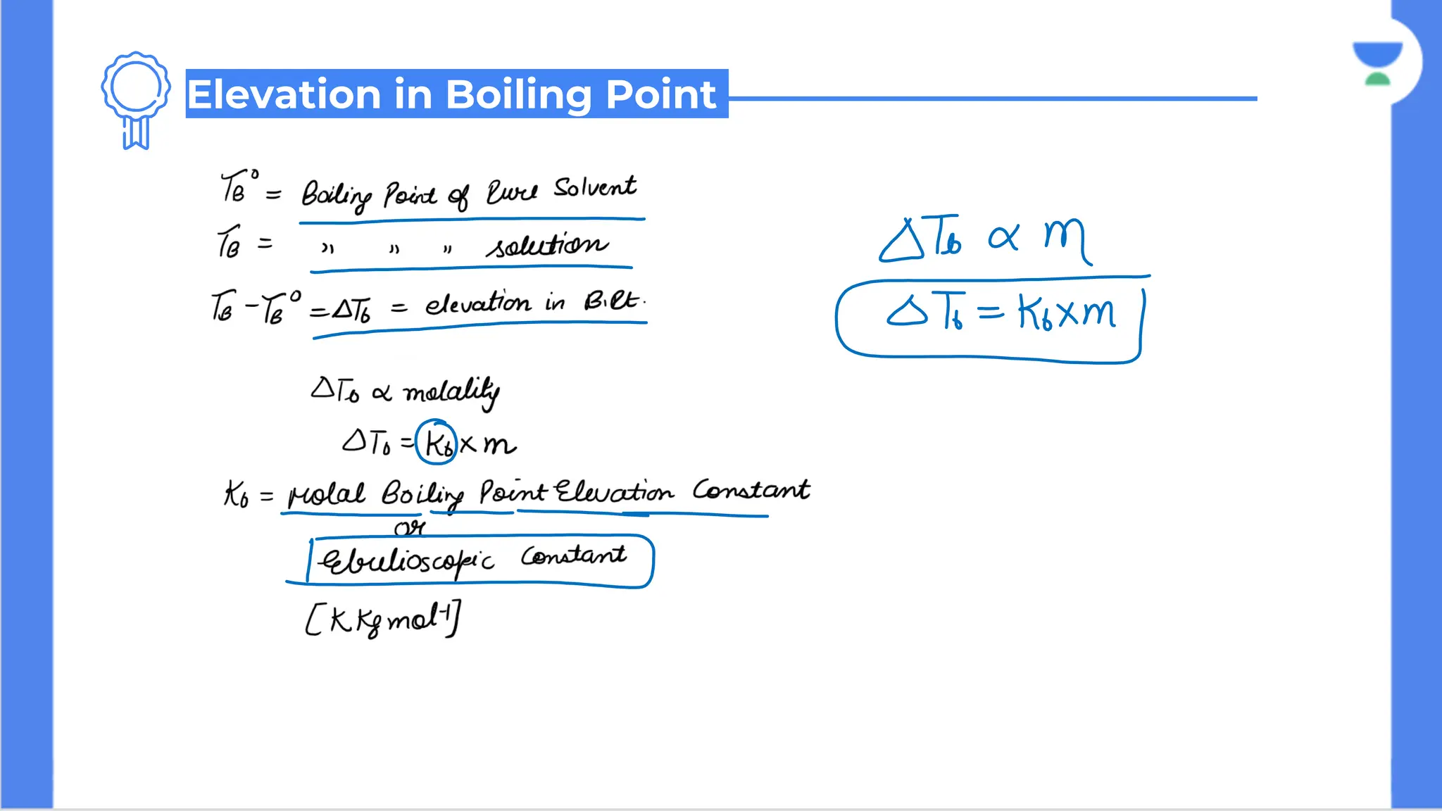 Elevation in Boiling Point
 