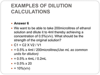 Dilutions in compounding in public Health | PPTX