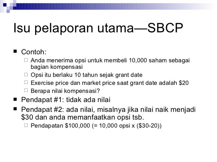 Penerbitan opsi saham