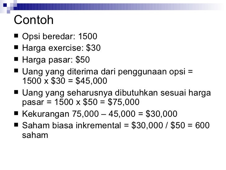 Implikasi pajak dari opsi saham
