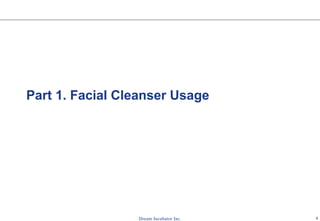 5
Part 1. Facial Cleanser Usage
 