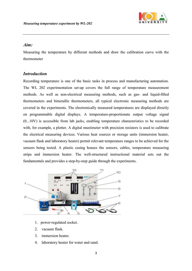 temperature measurement | PDF | Chemistry | Science