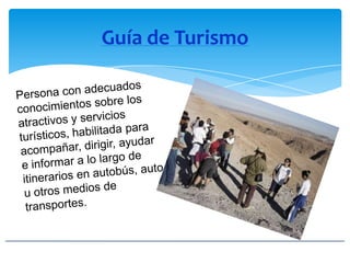 Guía de Turismo
 