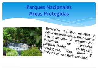 Parques Nacionales
Areas Protegidas
 