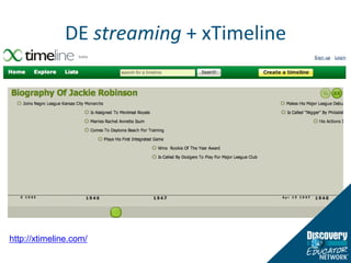 DE streaming + xTimelinehttp://xtimeline.com/