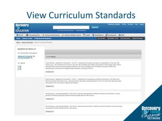 View Curriculum Standards