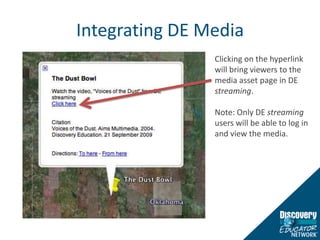 Integrating DE MediaClicking on the hyperlink will bring viewers to the media asset page in DE streaming.Note: Only DE streaming users will be able to log in and view the media.