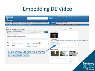 Embedding DE Video