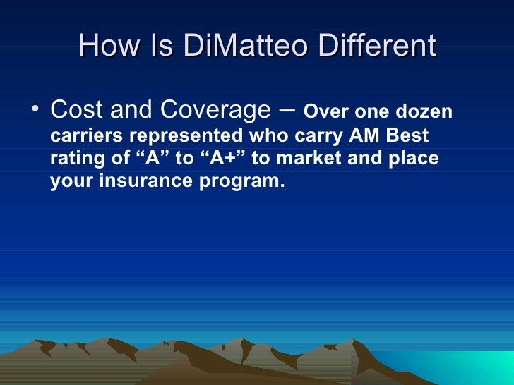 DiMatteo Insurance Service Summary Jd 7 18 06