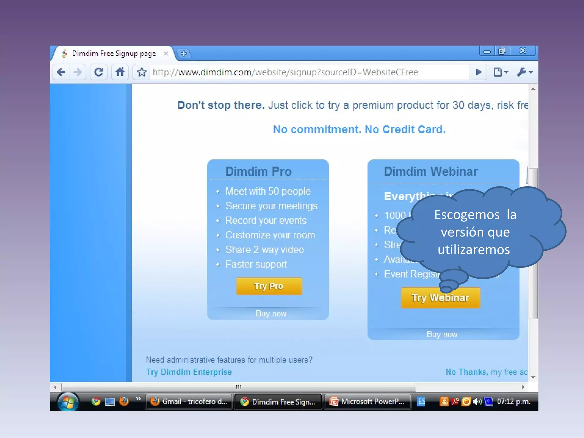 Escogemos la versión que utilizaremos
