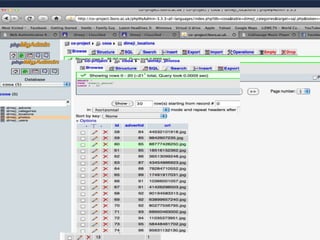 Web Site Development Life CycleDatabase ID linking (parentid 0) Category 1 > Sub-categories (parentid 1)  25 > advert 84 > location 12 > photo 58 >(parentid 0) Category 40> Sub-categories (parentid 40)  41 > advert 96 > location 5 > photo 74 >