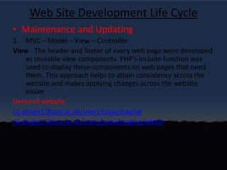 Web Site Development Life CycleSilverback Video